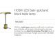 Veioze - Veioza LED design deosebit HOSHI aurie/negru