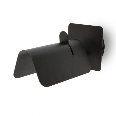 Aplice, corpuri de iluminat pentru pereti - Aplica design modern SMILE neagra