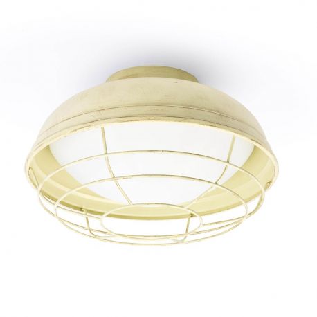 Plafoniere - Plafoniera de exterior VINTAGE HELMET alb antic