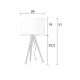 Veioze - Veioza TRIPOD WOOD alb