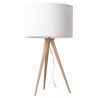 Veioza TRIPOD WOOD alb