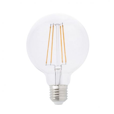 Becuri E27 - Bec LED decorativ Globe FILAMENT E27 4W 2700K