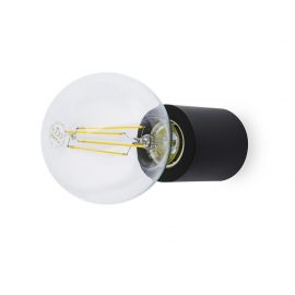 Aplice, corpuri de iluminat pentru pereti - Aplica design modern minimalist TEN neagra