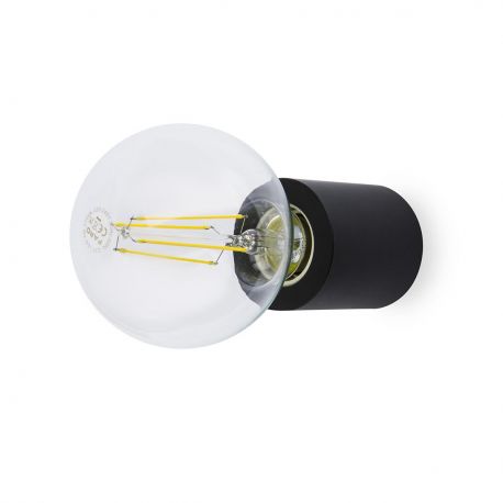 Aplice, corpuri de iluminat pentru pereti - Aplica design modern minimalist TEN neagra