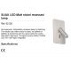 Iluminat interior - Lampa cu reader LED incastrabila SUAU nickel