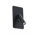 Lampa cu reader LED incastrabila SUAU neagra