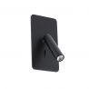 Lampa cu reader LED incastrabila SUAU neagra