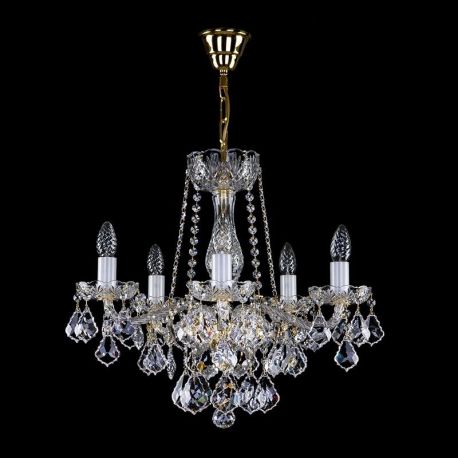 Lustre Cristal Bohemia - Candelabru 5 brate Cristal Bohemia Exclusive AEROPE V.