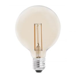 Becuri E27 - Bec LED E27 Globe FILAMENT AMBER 4W 2200K