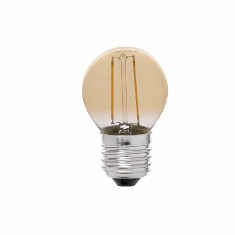 Becuri E27 - Bec LED E27 G45 FILAMENT AMBER 2W 2200K