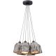Pendule, Lustre suspendate - Lustra cu 7 pendule din lemn ASPEN