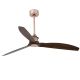 Lustre cu ventilator - Ventilator cu telecomanda JUST cupru/ nuc