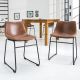 Seturi scaune, HoReCa - Set de 2 scaune Django maro vintage