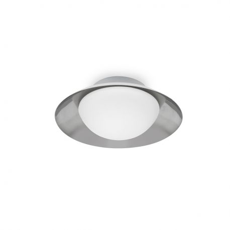 Plafoniere - Plafoniera LED moderna SIDE G9 nickel / alb