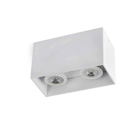 Plafoniere cu spoturi, Spoturi aplicate - Plafoniera design modern TECTO-2 alba
