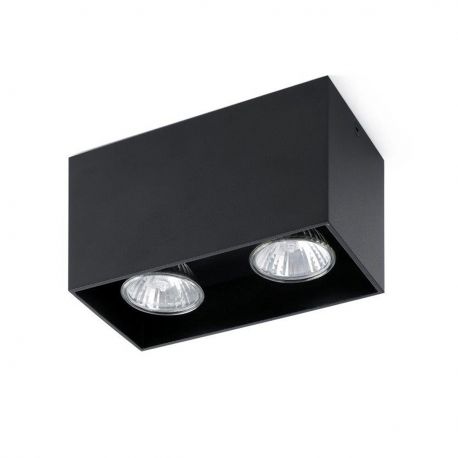 Plafoniere cu spoturi, Spoturi aplicate - Plafoniera design modern TECTO-2 negru