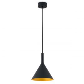 Pendule, Lustre suspendate - Pendul LED modern PAM-G large negru/auriu