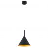 Pendul LED modern PAM-G large negru/auriu