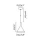 Pendule, Lustre suspendate - Pendul LED modern PAM-G large negru/auriu