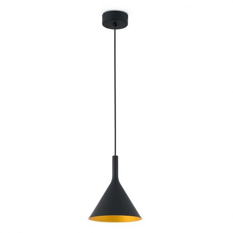 Pendule, Lustre suspendate - Pendul LED modern PAM-P small negru/auriu