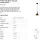 Pendule, Lustre suspendate - Pendul LED modern PAM-P small negru/auriu