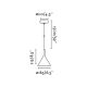 Pendule, Lustre suspendate - Pendul LED modern PAM-P small alb