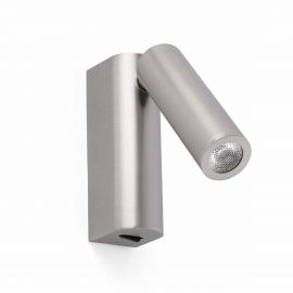 Aplice, corpuri de iluminat pentru pereti - Aplica LED design modern minimalist ROB nickel