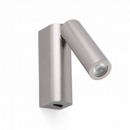 Aplice, corpuri de iluminat pentru pereti - Aplica LED design modern minimalist ROB nickel