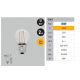 Becuri E27 - Bec LED decorativ FILAMENT E27 LED 2W 2700K