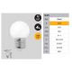 Becuri E27 - Bec LED E27 G45 MATT 4W 2700K