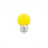 Bec LED E27 G45 galben 1W 