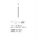 Pendule, Lustre suspendate - Pendul LED ULTRATHIN SP1 NERO