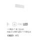 Aplice, corpuri de iluminat pentru pereti - Aplica LED DESK AP2 BIANCO