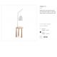 Lampadare - Lampadar cu suport din lemn PIANO PT1 BIANCO