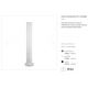 Stalpi - Stalp de exterior EDO ROUND alb
