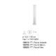 Stalpi - Stalp de exterior EDO ROUND alb
