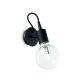 Aplice, corpuri de iluminat pentru pereti - Aplica de perete minimalista EDISON AP1 NERO