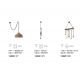 Pendule, Lustre suspendate - Pendul design rustic CANAPA SP1