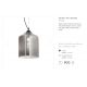 Pendule, Lustre suspendate - Lustra BISTRO SP1 SQUARE fumurie