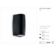 Aplice - Aplica LED IP55 KEOPE AP2 SMALL negru