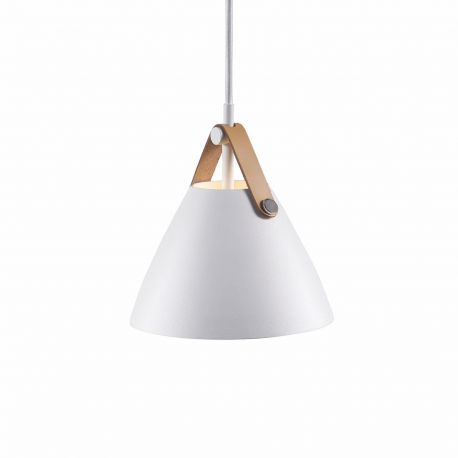 Pendule, Lustre suspendate - Pendul design nordic STRAP 16 alb