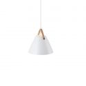 Pendul design nordic STRAP 27 alb