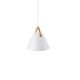 Pendule, Lustre suspendate - Pendul design nordic STRAP 27 alb
