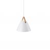 Pendul design nordic STRAP 27 alb