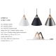 Pendule, Lustre suspendate - Pendul design nordic STRAP 27 alb