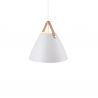 Pendul design nordic STRAP 36 alb