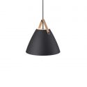 Pendul design nordic STRAP 36 negru