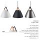 Pendule, Lustre suspendate - Pendul design nordic STRAP 36 negru